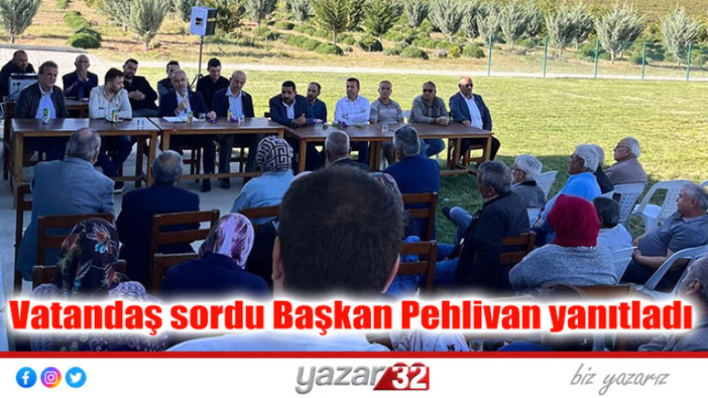 Vatandaş sordu Başkan Pehlivan yanıtladı